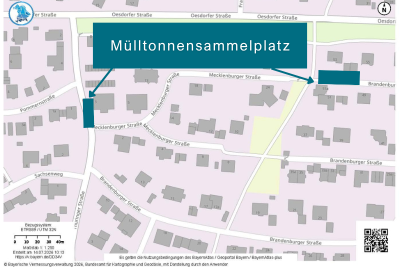 Mülltonnensammelplatz Frankenring BA 1